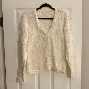 Lovely Lace Trimmed Cardigan